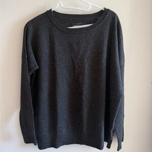 All Saints Charcoal Crewneck Cashmere Sweater